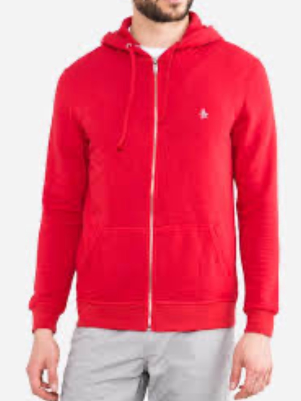 NWT Original Penguin Men's Red Zip Hoodie
